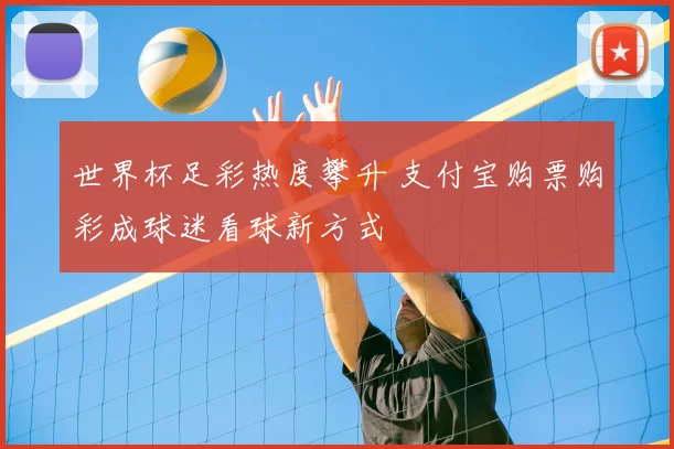 世界杯足彩热度攀升 支付宝购票购彩成球迷看球新方式